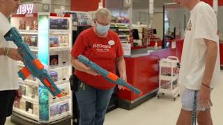 Nerf Battle At Target [upl. by Julieta581]