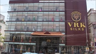 VRK Silks In Kukatpally Hyderabad  Hybiztv [upl. by Aerdnac]