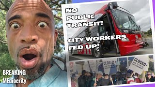 quotWE JUST WANT EQUALITYquot Public Transit is SHUT DOWN as City Workers Strike in Brampton [upl. by Golter]