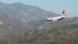 Tanker 912 drop Soberanes Fire [upl. by Enilrac]