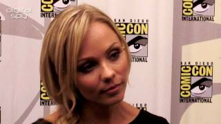 ComicCon 2010 Laura Vandervoort V amp Smallville [upl. by Acirretal791]