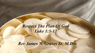 Respect The Plan Of God  Rev James N Graves Sr MDiv [upl. by Araccat170]