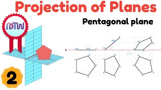 Projection of Pentagonal Plane in HP and VP A Comprehensive Guide [upl. by Yllus480]