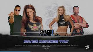 WWE 2K24 Lita The Rock 01 VS Stacy Hall Mixed Tag Match [upl. by Nayt598]