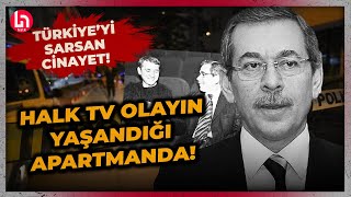 Abdüllatif Şenerin oğlu anneannesini vurdu Halk TV cinayetin yaşandığı o apartmana girdi [upl. by Atiuqrehs]