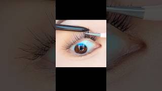 HOW to apply false Lashes hack✨️falselasheshackwingeyelinerforhoodedeyesytshorts [upl. by Onirotciv]