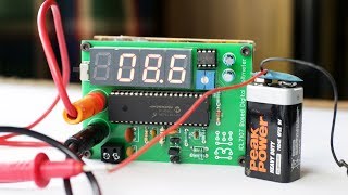 Rechargeable Digital Voltmeter using ICL7107 ADC  Without Arduino [upl. by Hareemas]