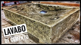 COMO Hacer un LAVABO de Cemento [upl. by Arlie852]