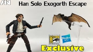 Star Wars Black Series Han Solo Exogorth Escape wMynock  SDCC 2018 Hasbro Exclusive [upl. by Ashwell]