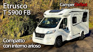 Etrusco T5900 FB semintegrale compatto con letto alla francese interni ariosi e letto basculante [upl. by Swainson407]