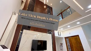 இப்படி ஒரு வீடா Lake View Duplex Home 4BHK Duplex Trending Interiors KPS Builders Modern Plan [upl. by Gwendolen794]