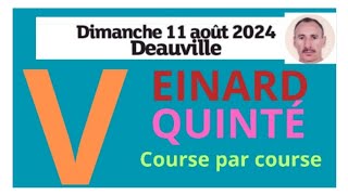 DEAUVILLE LE 11 AOÛT 2024 QUINTÉ ANALYSE PAR LE VEINARD DU DIMANCHE france belgique maroc [upl. by Neras767]