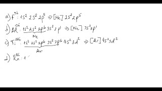 Write the electron configuration for each of the following atoms Chapter 5 … [upl. by Trevar]