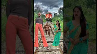 Funny train vs sand sculpture special effects on the dancing girl amp gta figfoot New magical train [upl. by Neelrahs]