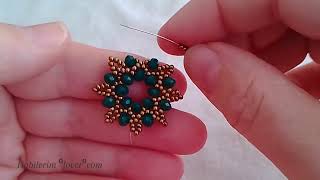 Kristal boncuk Kolye ucu yapımıCrystal bead pendant making [upl. by Teufert573]