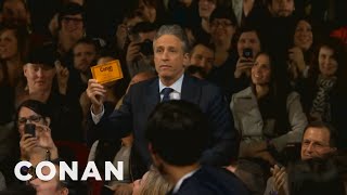 Jon Stewart amp Stephen Colbert Crash Conan NYC  CONAN on TBS [upl. by Shelley285]