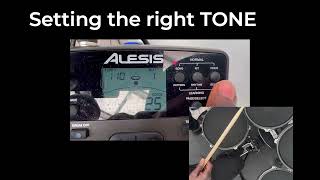 SETTING MY tONE ON ALESIS SURGE MESH KIT [upl. by Edison]