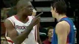 Darko blocks tmac and mutumbo [upl. by Anhcar]