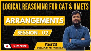 Logical Reasoning  Linear Arrangements Mod Session 02  MBA Pathshala  Vijay Sir  CAT LRDI [upl. by Wycoff200]