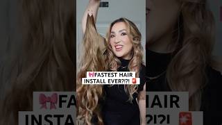 FASTEST HAIR EXTENSIONS… SO EASY thathair affiliate hairextensions discount blowout wigs [upl. by Kir]