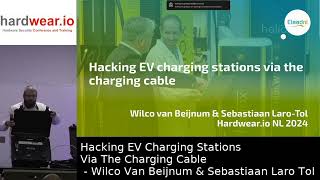 Hardweario NL 2024 Hacking EV Charging Stations Via The Charging Cable  Wilco amp Sebastiaan [upl. by Reisch]