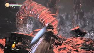 Dark Souls 3 smouldering lake giant worm cheese [upl. by Aziaf]