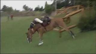 Andrew Nicholson defies gravity  Burghley Horse Trials 2000 [upl. by Euqinom333]