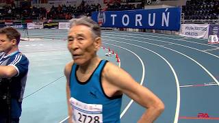 World Record Masters M85 400m Indoor at Torun 2019 [upl. by Sacks]