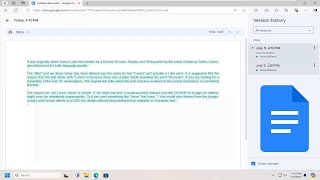 Recover Text Accidentally Deleted From Google Docs File Solution [upl. by Inalaehak]