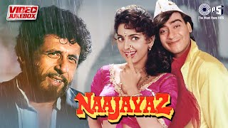 Naajayaz Movie Songs  Video Jukebox  Ajay Devgn Juhi Chawla  Barsaat Ke Mausam Mein  90s Hits [upl. by Selene248]