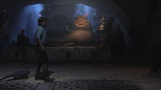 Star Wars Outlaws Jabba The Hutt Cutscene  PS5 Gameplay [upl. by Ellerahc]