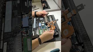 Let’s replace thermal paste on laptop ripscomp cleancombo thermalpastereplacement [upl. by Hazard]