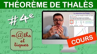 LE COURS  Le théorème de Thalès  Quatrième [upl. by Manella]