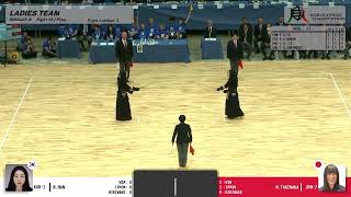 19 WKC Ladies Team  Final Japan  Korea [upl. by Gun925]