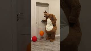 A big shaggy dog brings balloons and runs away Marble Truck [upl. by Alcot]