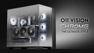 Chrome the New Black  Lian Li O11 VISION Chrome Powerful Gaming PC Build [upl. by Adnohsed553]