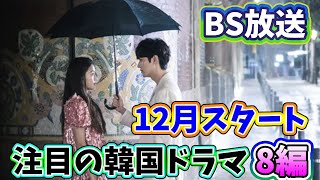 🌟2024年12月よりBSで放送予定の韓国ドラマ8編🌟 [upl. by Aninahs]