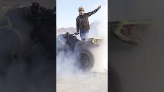 HUGE BURNOUT On CanAm OUTLANDER [upl. by Ayerdna573]