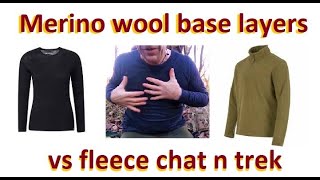 Merino Wool Base Layers VS Fleece joggersbexbugoutsurvivor [upl. by Olocin669]