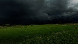 Dark Thunderstorm Approaching Over Valley  Calm Before the Storm Ambience  3 HOURS [upl. by Airdnua]