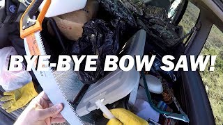 BYEBYE BOW SAW Testing the Fiskars Power Blade Camp Saw [upl. by Taimi693]