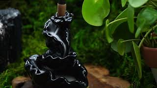 Waterfall Ceramic Backflow Incense Burner [upl. by Lodi]