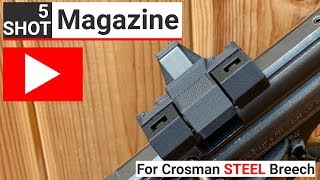 5 Shot Magazine for Crosman Steel Breech [upl. by Worrad]