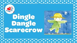 Dingle Dangle Scarecrow Kids Action Song 🤪 Sing Dance amp Read Along Lyrics [upl. by Yuille]