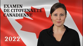 Examen de citoyenneté canadienne 2022 [upl. by Ax]