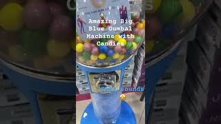 Asmr Most Satisfying Big Blue Gumball Machine with Candies 🍭 inside viral diy trending shorts [upl. by Federico]