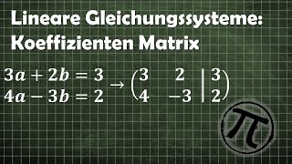 Koeffizientenmatrix [upl. by Hulbert]