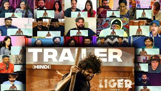 LIGER TRAILER Hindi Reaction  Vijay Deverakonda  Ananya Panday  Karan Johar  Mixed Mashup [upl. by Henka]