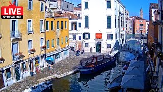 🔴 Venice Italy Live Webcam  Dorsoduro in Live Streaming from Hotel American Dinesen  Full HD [upl. by Stafford]