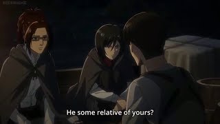 Levi and Mikasa talk about the Ackerman family English Sub AOT Season 3 [upl. by Ferino]